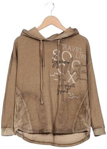 Damen Kapuzenpullover, beige, Gr. EU 34, Baumwolle, Synthetik - Second Hand - Soccx - Modalova