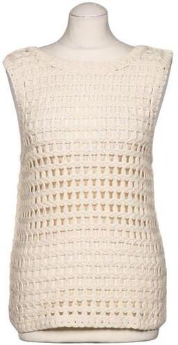 Damen Pullover, cremeweiß, Gr. M, Baumwolle - Second Hand - Stefanel - Modalova