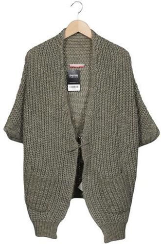 Damen Strickjacke, grün, Gr. M, Alpaka, Synthetik, Wolle - Second Hand - Stefanel - Modalova