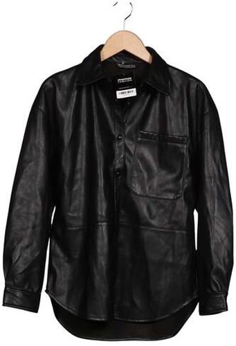 Damen Jacke, schwarz, Gr. S, Kunstleder, Synthetik - Second Hand - Stradivarius - Modalova