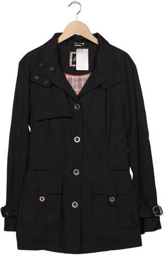 Damen Mantel, schwarz, Gr. EU 42, Baumwolle, Synthetik - Second Hand - Street One - Modalova