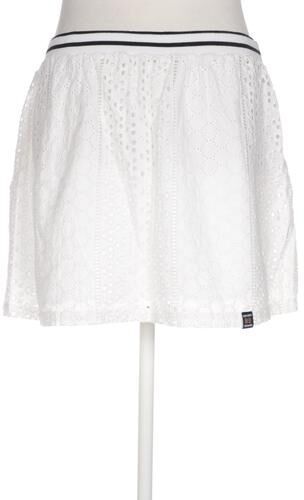 Damen Rock, weiß, Gr. EU 42, Baumwolle - Second Hand - Superdry - Modalova