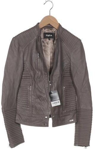 Damen Jacke, braun, Gr. S, Leder, Synthetik - Second Hand - tigha - Modalova