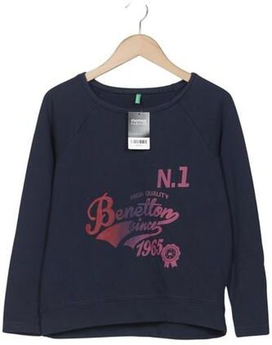 Colors OF Benetton Damen Sweatshirt, marineblau, Gr. M, Baumwolle - Second Hand - United - Modalova