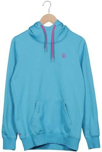 Damen Kapuzenpullover, hellblau, Gr. M - Second Hand - Volcom - Modalova