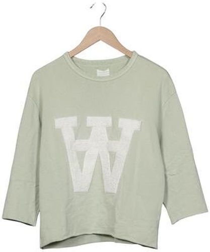 Damen Sweatshirt, hellgrün, Gr. S, Baumwolle - Second Hand - Wood Wood - Modalova