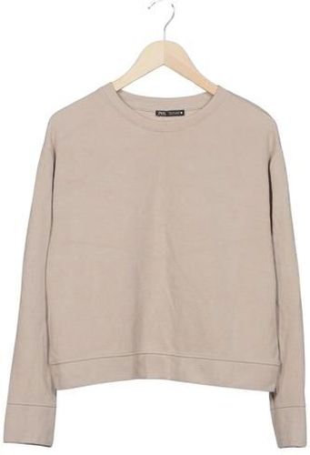 Damen Sweatshirt, beige, Gr. L, Synthetik, Viskose - Second Hand - Zara - Modalova