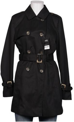 Damen Mantel, schwarz, Gr. EU 38, Synthetik - Second Hand - Zero - Modalova