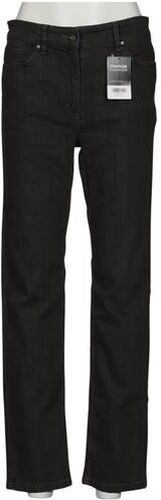 Damen Jeans, schwarz, Kurz-Gr. 19, Elasthan, Baumwolle, Synthetik - Second Hand - Zerres - Modalova