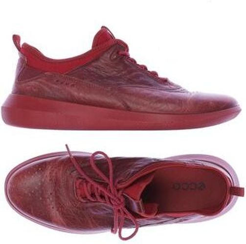 Herren Sneakers, rot, Gr. EU 41, Leder - Second Hand - Ecco - Modalova