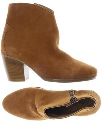 Damen Stiefelette, braun, Gr. EU 36, Leder - Second Hand - Alba Moda - Modalova
