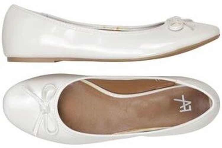 Damen Ballerinas, weiß, Gr. EU 39, Kunstleder - Second Hand - Anna Field - Modalova