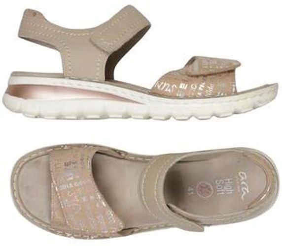 Damen Sandale, beige, Gr. EU 41, Leder - Second Hand - Ara - Modalova