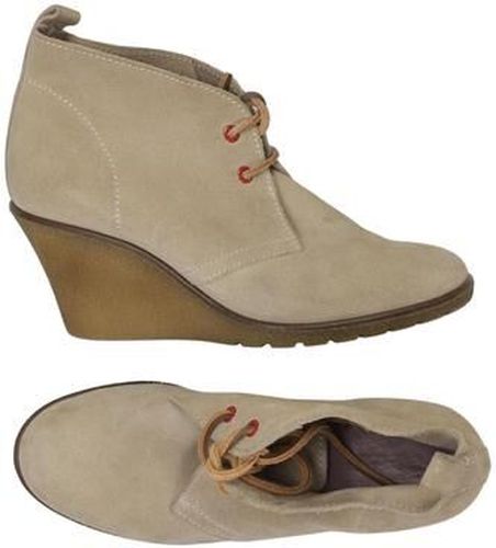 Damen Stiefelette, beige, Gr. EU 38, Leder - Second Hand - Boden - Modalova