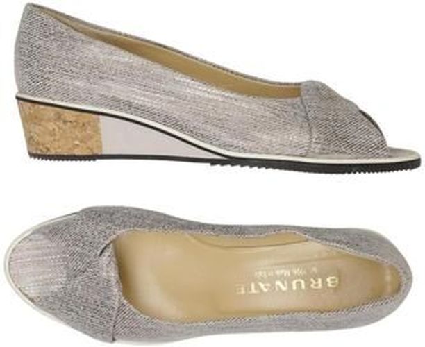 Damen Sandale, silber, Gr. EU 38.5, Leder - Second Hand - Brunate - Modalova