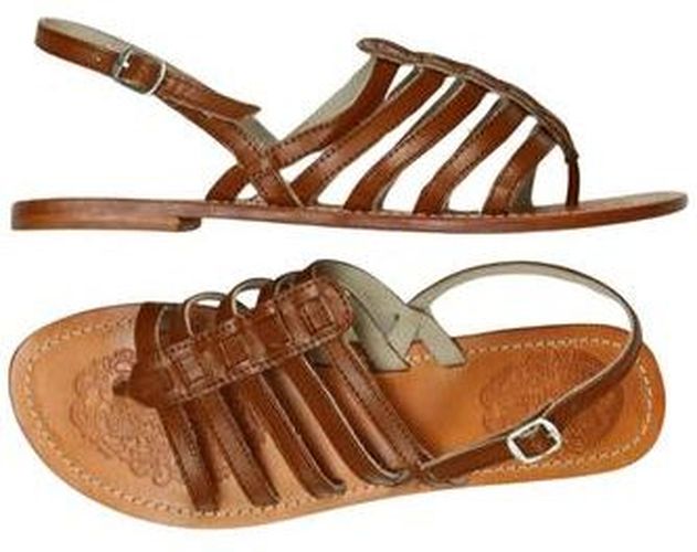 Damen Sandale, braun, Gr. EU 40, Leder - Second Hand - Buffalo LONDON - Modalova