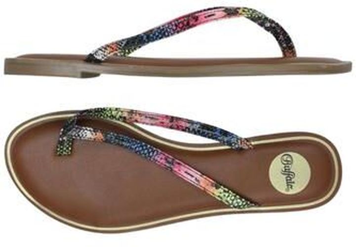 Damen Sandale, braun, Gr. EU 38, Kunstleder - Second Hand - Buffalo LONDON - Modalova