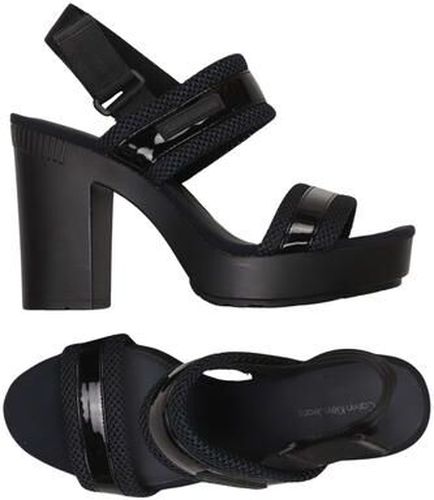 Jeans Damen Sandale, marineblau, Gr. EU 40, Kunstleder - Second Hand - Calvin Klein - Modalova