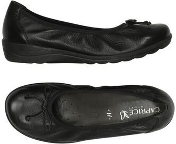 Damen Ballerinas, schwarz, Gr. EU 37, Leder - Second Hand - Caprice - Modalova