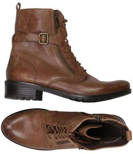 Damen Stiefelette, braun, Gr. EU 38, Leder - Second Hand - Caprice - Modalova