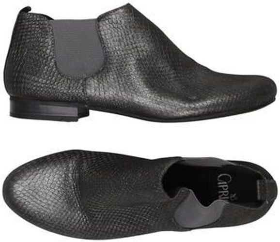 Damen Stiefelette, silber, Gr. EU 38, Leder - Second Hand - Caprice - Modalova