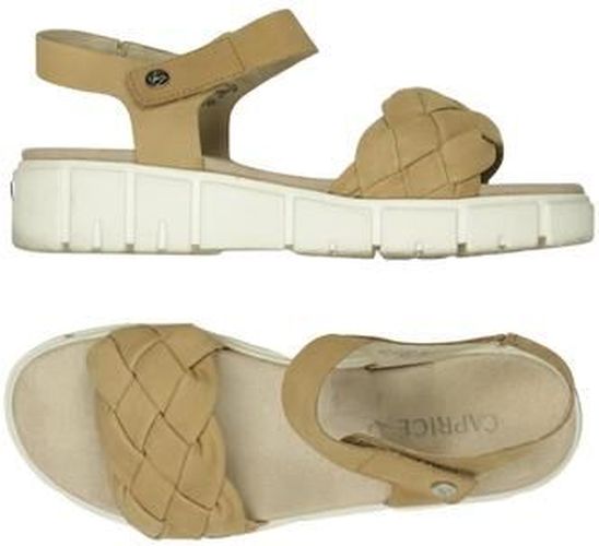 Damen Sandale, beige, Gr. EU 39, Leder - Second Hand - Caprice - Modalova