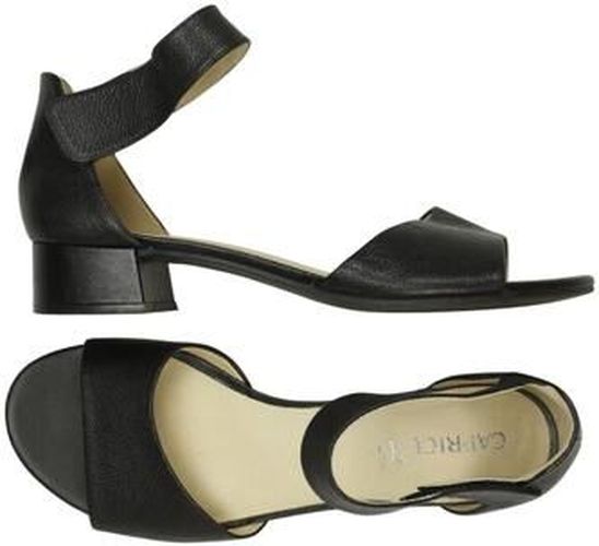 Damen Sandale, schwarz, Gr. EU 39.5 (UK 6.5), Leder - Second Hand - Caprice - Modalova