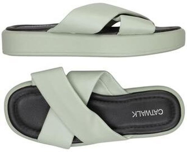 Damen Sandale, hellgrün, Gr. EU 36, Kunstleder - Second Hand - Catwalk - Modalova