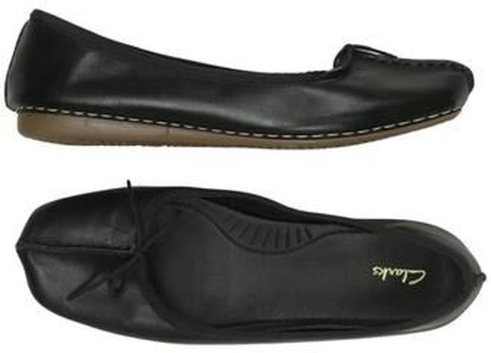 Damen Ballerinas, schwarz, Gr. EU 39, Leder - Second Hand - Clarks - Modalova