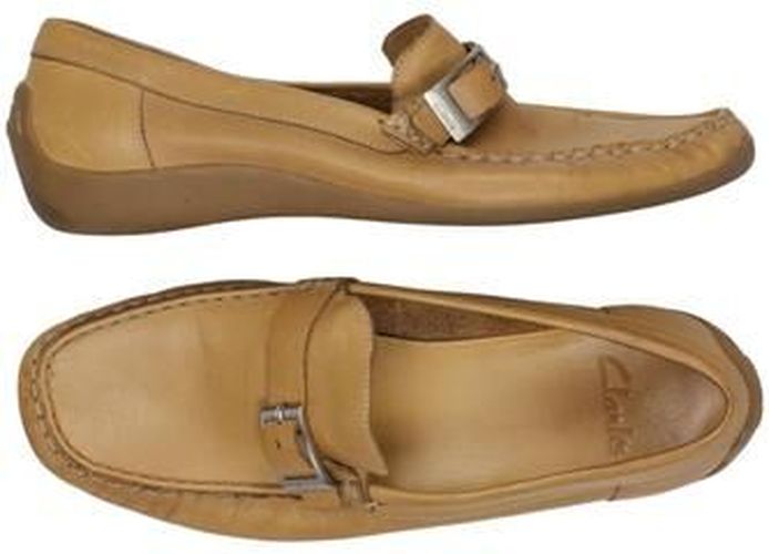 Damen Halbschuh, beige, Gr. EU 39 (UK 6), Leder - Second Hand - Clarks - Modalova