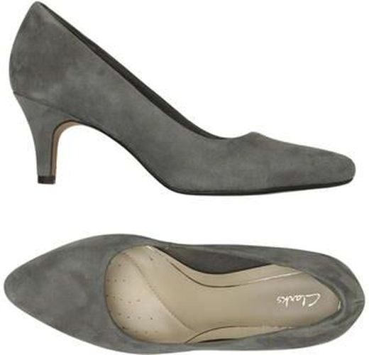Damen Pumps, grau, Gr. EU 37, Leder - Second Hand - Clarks - Modalova