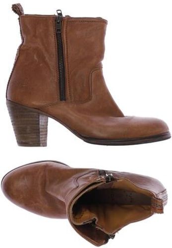 Damen Stiefelette, orange, Gr. EU 39, Leder - Second Hand - CRICK IT - Modalova