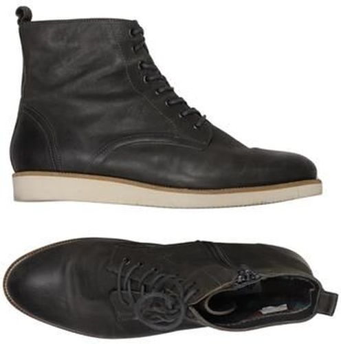 Damen Stiefelette, grau, Gr. EU 41, Leder - Second Hand - Deerberg - Modalova