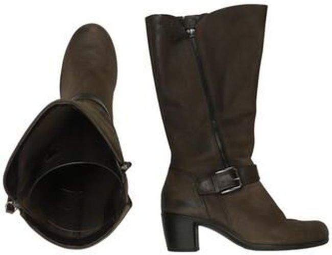 Damen Stiefel, braun, Gr. EU 38, Leder - Second Hand - Ecco - Modalova