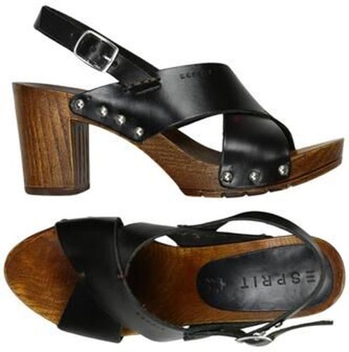 Damen Sandale, schwarz, Gr. EU 36, Leder - Second Hand - Esprit - Modalova