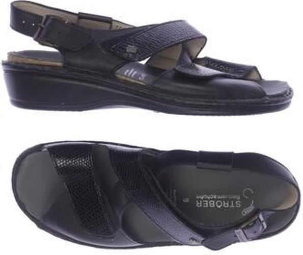 Damen Sandale, schwarz, Gr. EU 38, Leder - Second Hand - Finn Comfort - Modalova