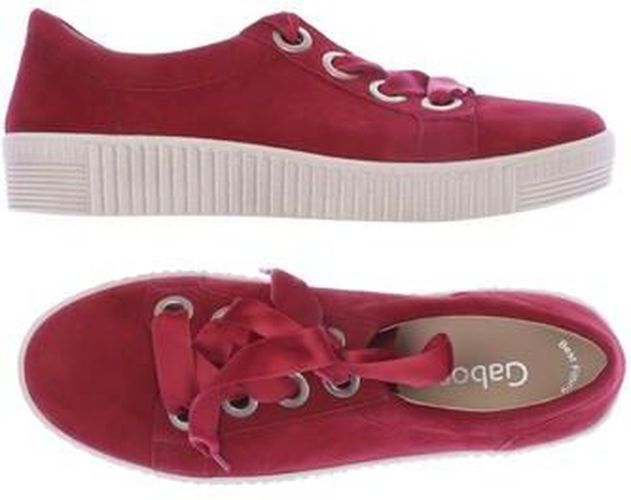 Damen Sneakers, rot, Gr. EU 39.5 (UK 6.5), Leder - Second Hand - Gabor - Modalova