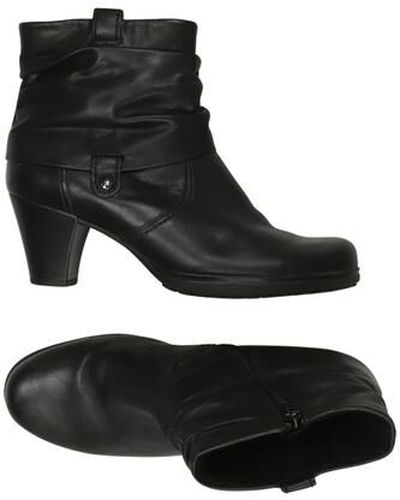 Damen Stiefelette, schwarz, Gr. EU 38 (UK 5), Leder - Second Hand - Gabor - Modalova