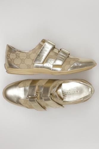 Damen Halbschuh, gold, Gr. EU 36 - Second Hand - Gucci - Modalova