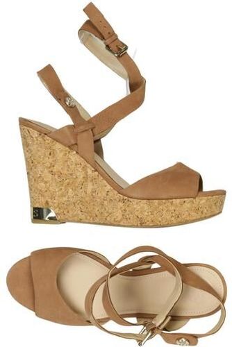 Damen Sandale, braun, Gr. EU 39, Leder - Second Hand - Guess - Modalova