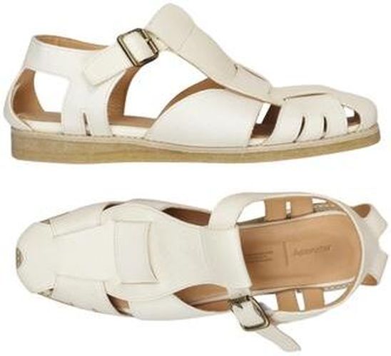 Damen Sandale, cremeweiß, Gr. EU 41, Leder - Second Hand - Hessnatur - Modalova