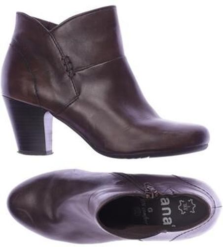 Damen Stiefelette, braun, Gr. EU 35.5, Leder - Second Hand - Jana - Modalova