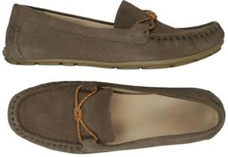 Damen Halbschuh, braun, Gr. EU 40, Leder - Second Hand - Lands End - Modalova