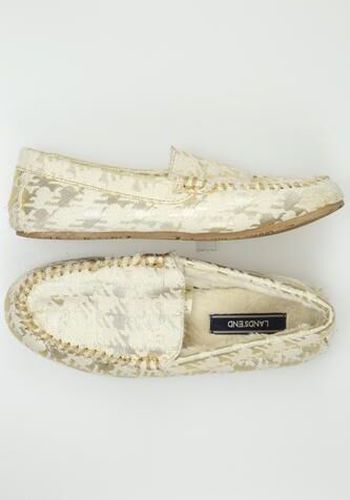 Damen Halbschuh, beige, Gr. EU 36 - Second Hand - Lands End - Modalova