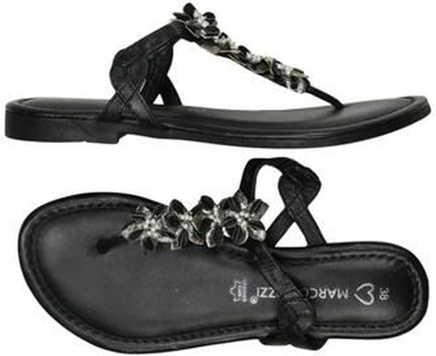 Damen Sandale, schwarz, Gr. EU 38, Leder - Second Hand - Marco tozzi - Modalova