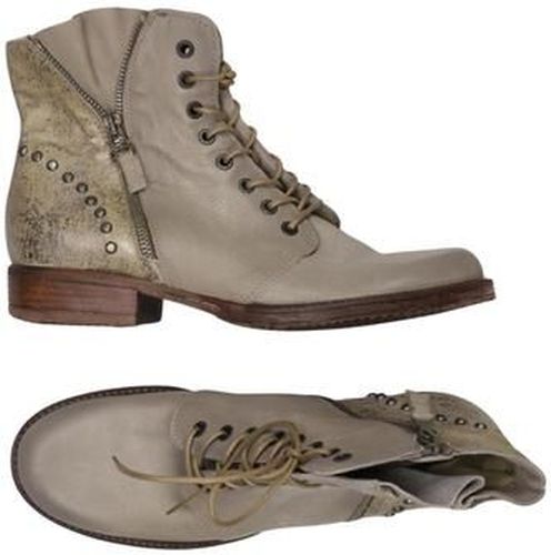 Damen Stiefelette, beige, Gr. EU 41, Leder - Second Hand - Mjus - Modalova