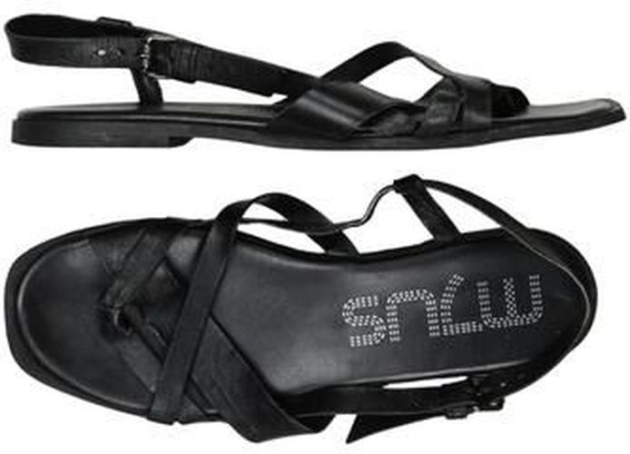 Damen Sandale, schwarz, Gr. EU 41, Leder - Second Hand - Mjus - Modalova