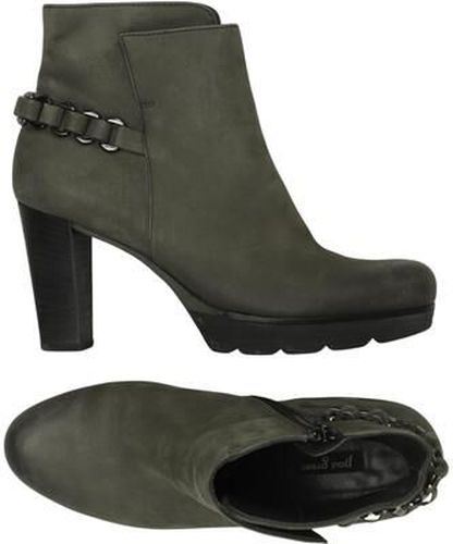 Damen Stiefelette, grün, Gr. EU 38 (UK 5), Leder - Second Hand - Paul green - Modalova