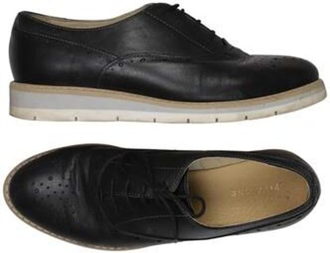 Damen Halbschuh, schwarz, Gr. EU 38, Leder - Second Hand - Pier One - Modalova