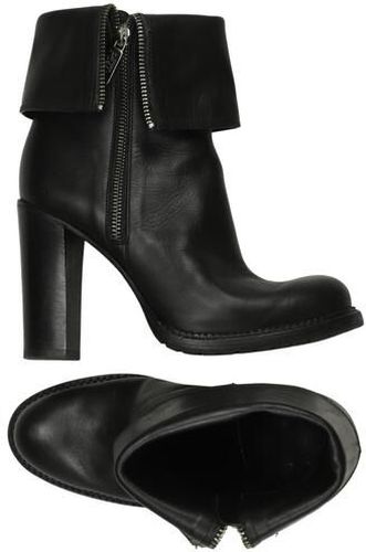 Damen Stiefelette, schwarz, Gr. EU 37, Leder - Second Hand - Pollini - Modalova